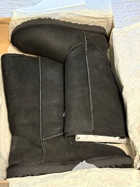 UGG Classic Tall Black Winter Boots NWT